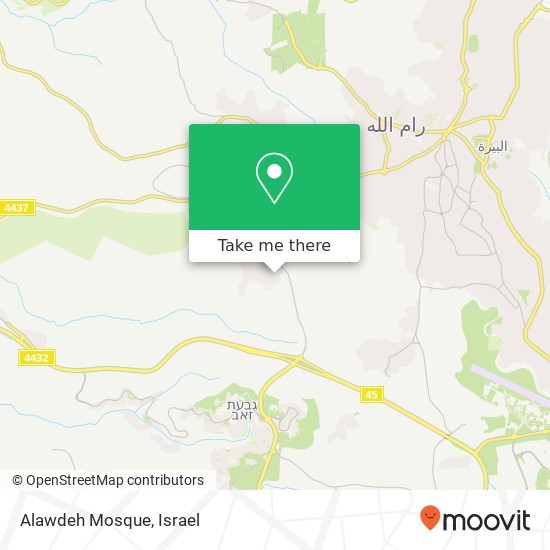 Alawdeh Mosque map