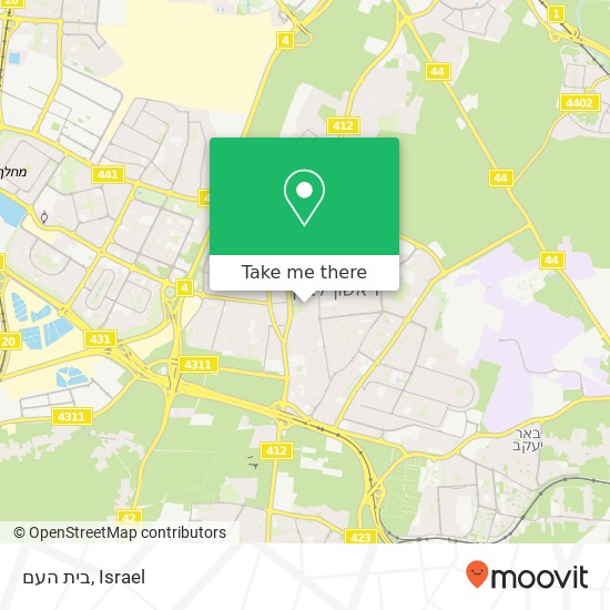 בית העם map