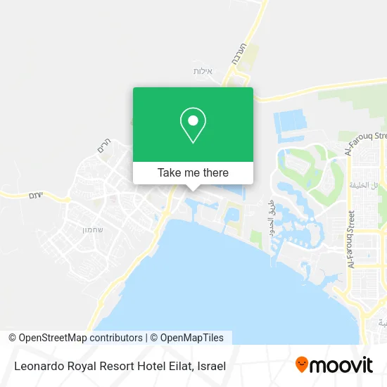 Карта Leonardo Royal Resort Hotel Eilat