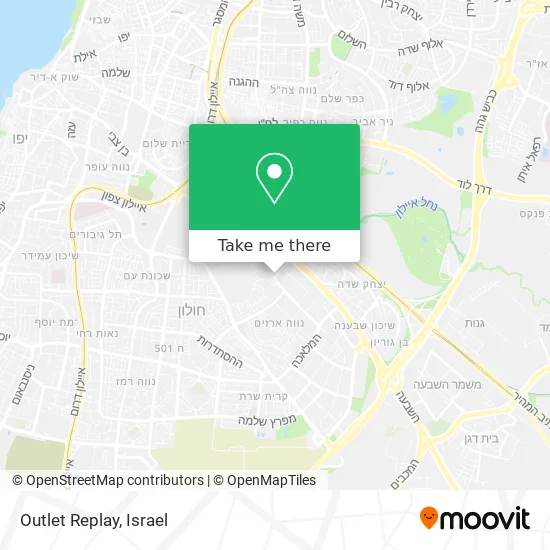 Карта Outlet Replay