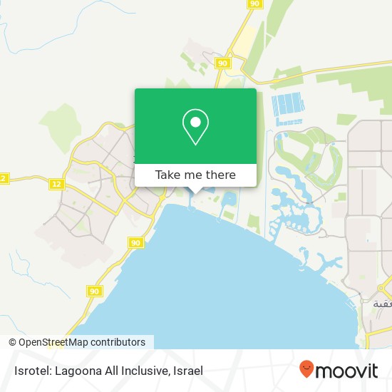 Isrotel: Lagoona All Inclusive map