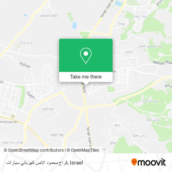 Карта كراج محمود الاص كهربائي سيارات