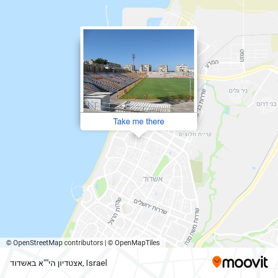 Карта אצטדיון הי""א באשדוד