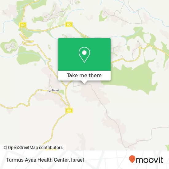 Turmus Ayaa Health Center map