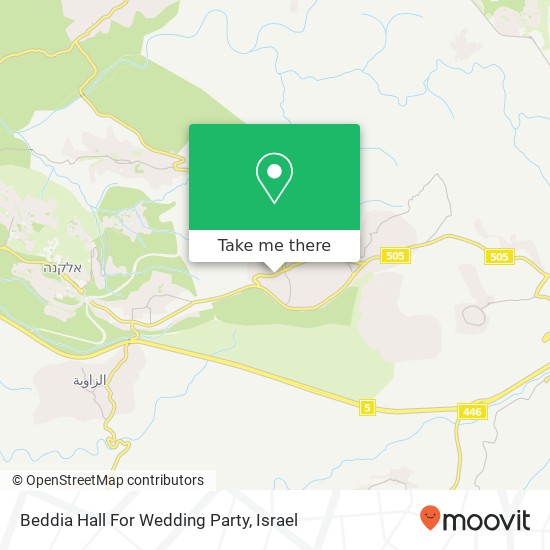 Карта Beddia Hall For Wedding Party