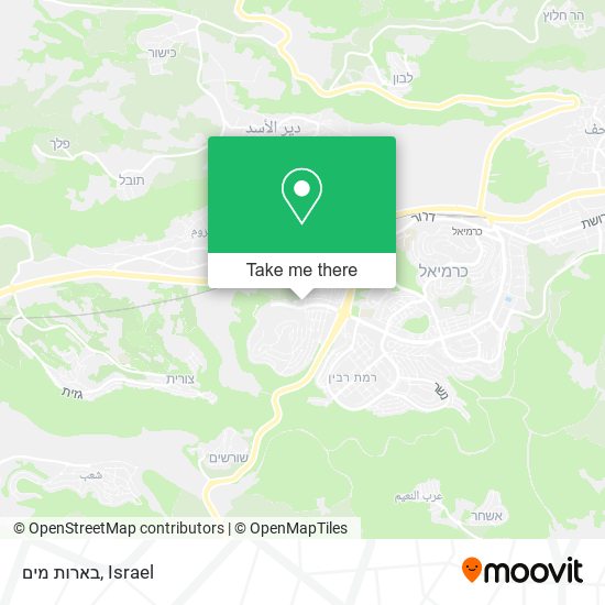בארות מים map