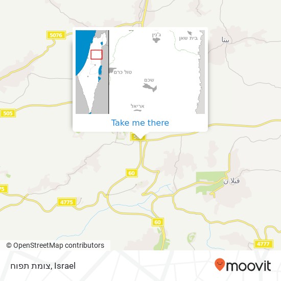 צומת תפוח map