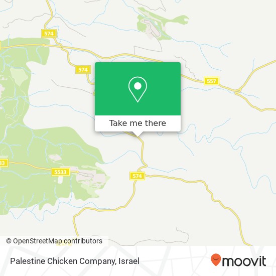Palestine Chicken Company map