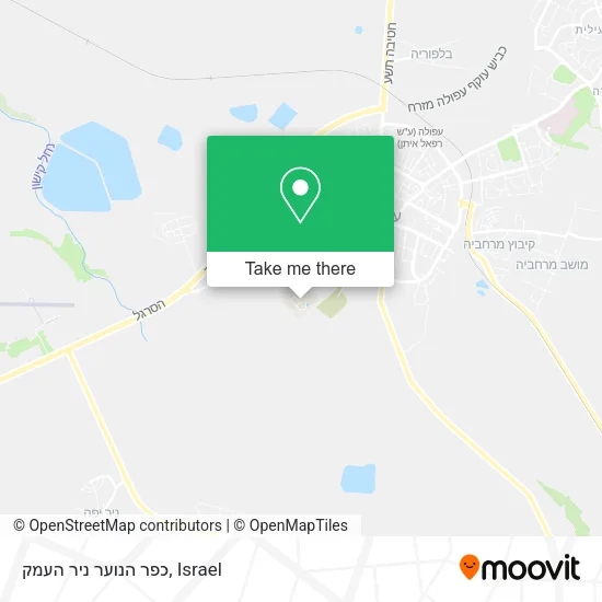 Карта כפר הנוער ניר העמק