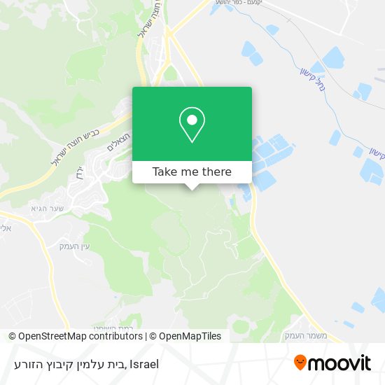 בית עלמין קיבוץ הזורע map