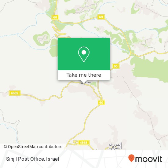 Sinjil Post Office map