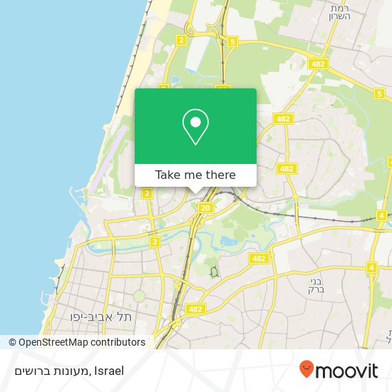 מעונות ברושים map