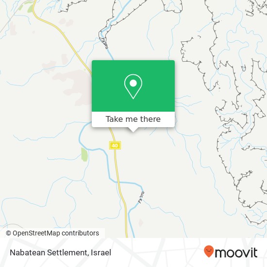 Nabatean Settlement map