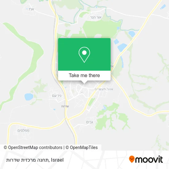 Карта תחנה מרכזית שדרות
