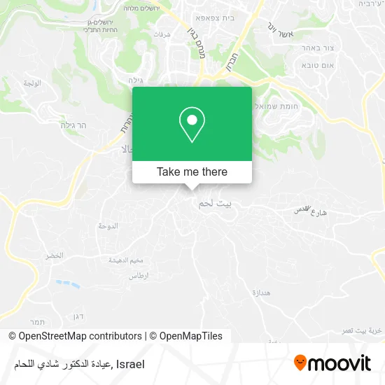 Карта عيادة الدكتور شادي اللحام