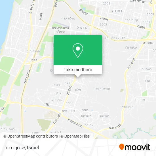 Карта שיכון דרום