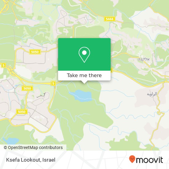 Ksefa Lookout map