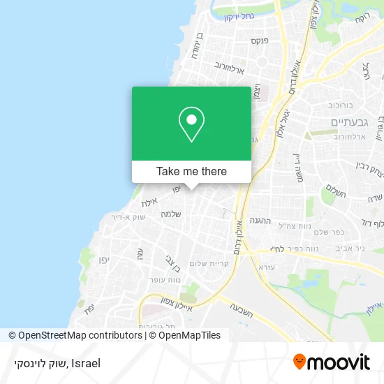 Карта שוק לוינסקי