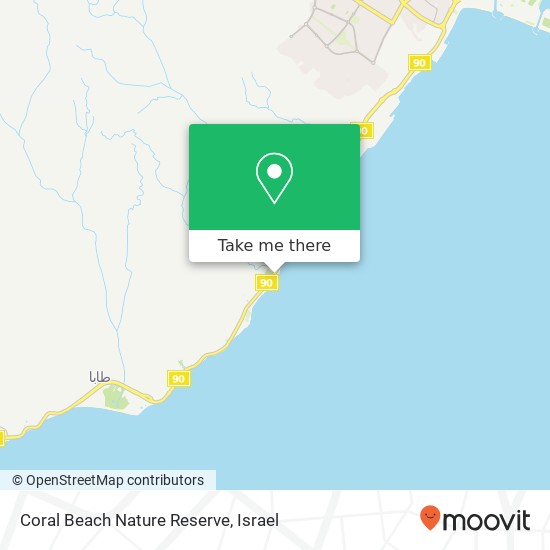 Coral Beach Nature Reserve map