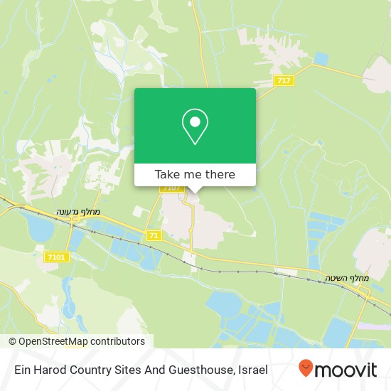 Ein Harod Country Sites And Guesthouse map