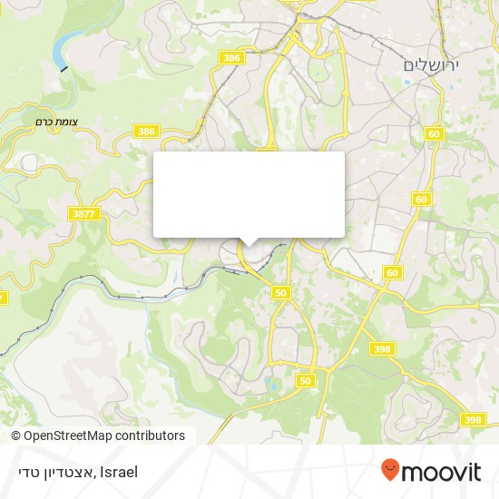 אצטדיון טדי map