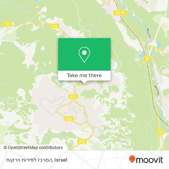 המרכז לפירות וירקות map