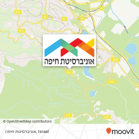 אוניברסיטת חיפה map