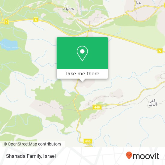 Shahada Family map