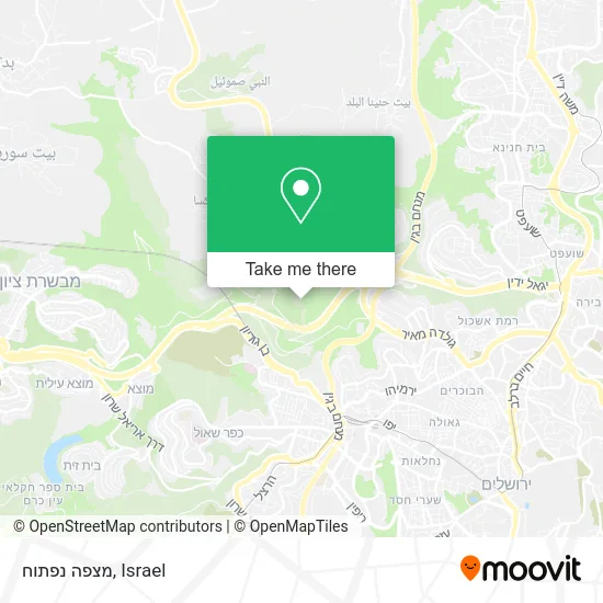 Карта מצפה נפתוח