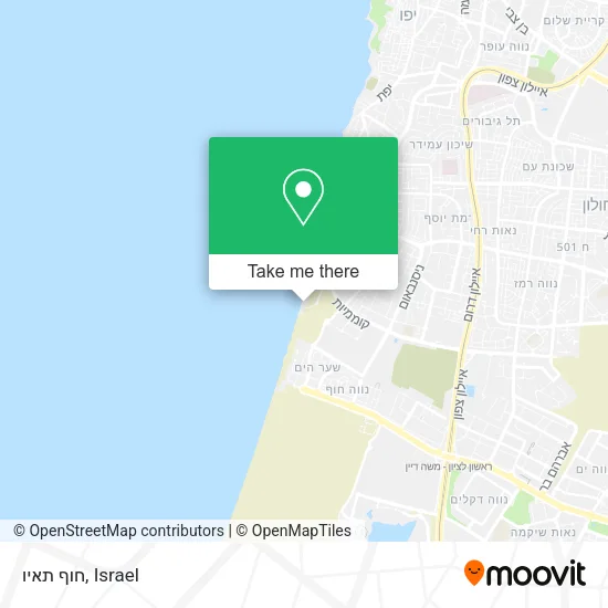 Карта חוף תאיו