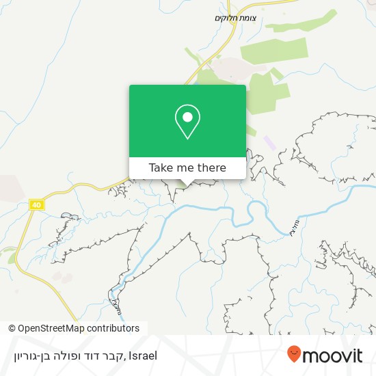 קבר דוד ופולה בן-גוריון map