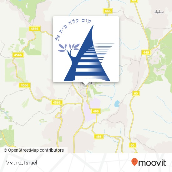 בית אל map