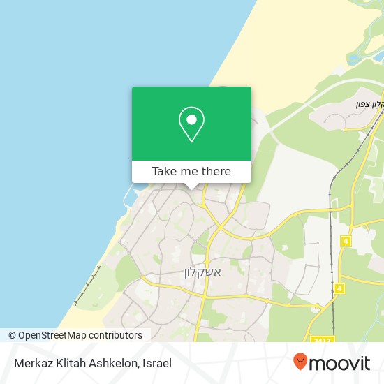 Карта Merkaz Klitah Ashkelon