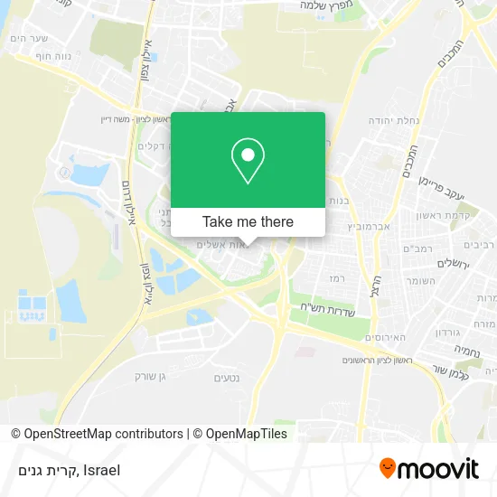 Карта קרית גנים