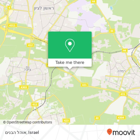 אוהל הבנים map