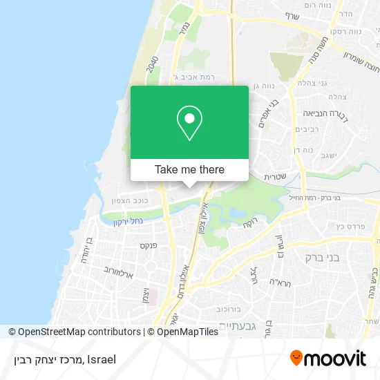 Карта מרכז יצחק רבין