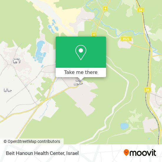 Beit Hanoun Health Center map