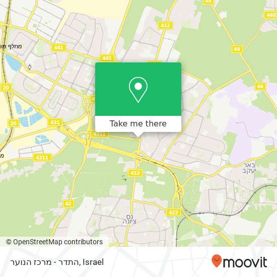 התדר - מרכז הנוער map