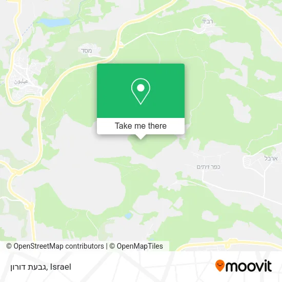 Карта גבעת דורון