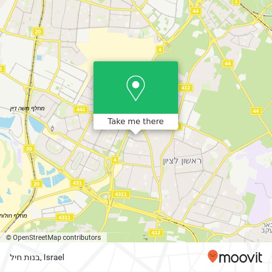 בנות חיל map