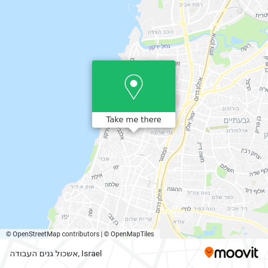 אשכול גנים העבודה map