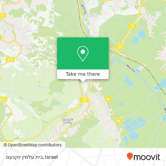 בית עלמין יוקנעם map