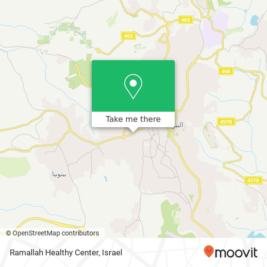 Ramallah Healthy Center map