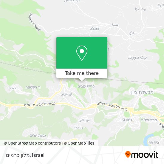 מלון כרמים map