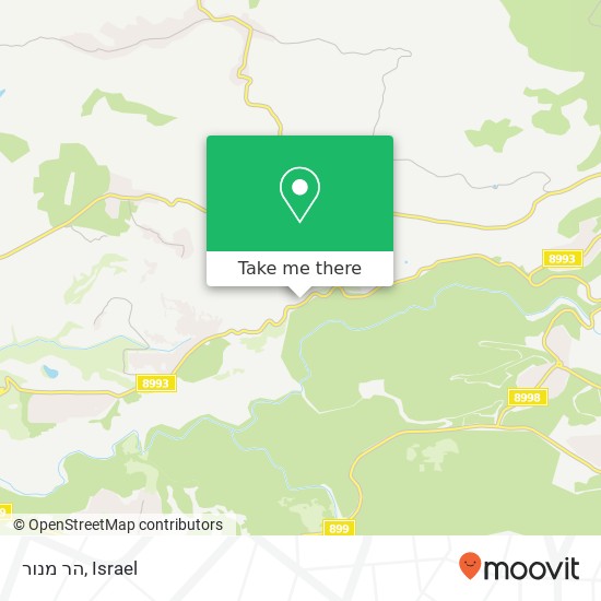 הר מנור map