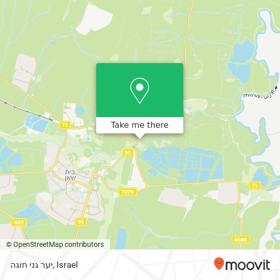 יער גני חוגה map