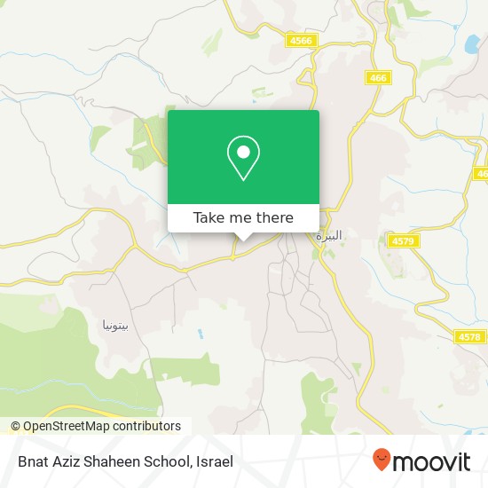 Bnat Aziz Shaheen School map