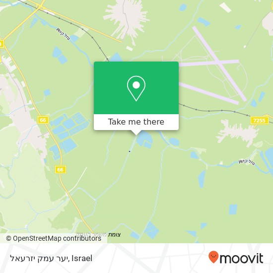 Карта יער עמק יזרעאל