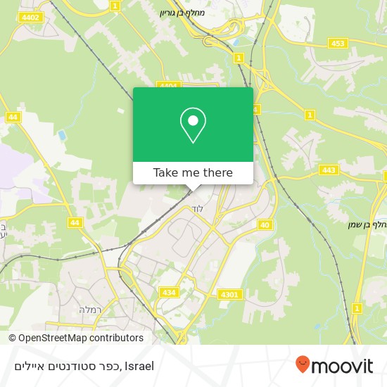 כפר סטודנטים איילים map