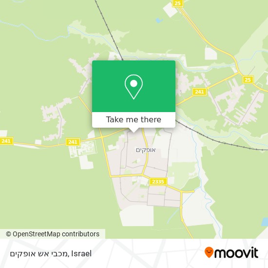 מכבי אש אופקים map